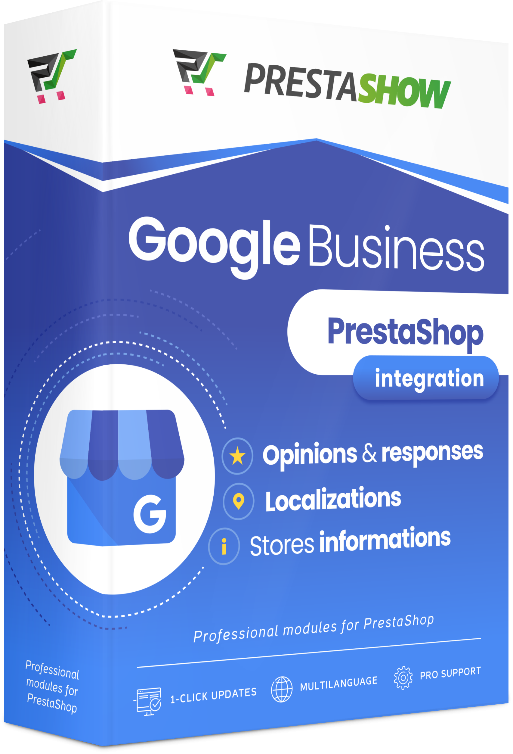 PrestaShop Google My Business - reviews, opening hours, locations