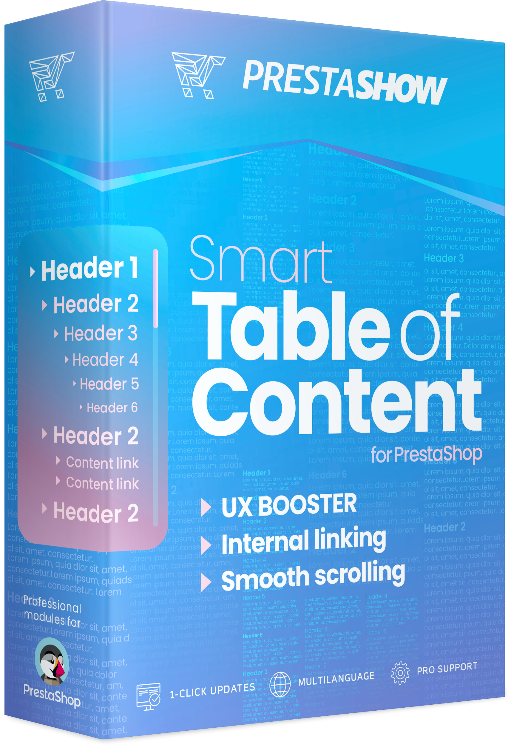 PrestaShop Automatic Table of Contents for Descriptions and CMS Pages