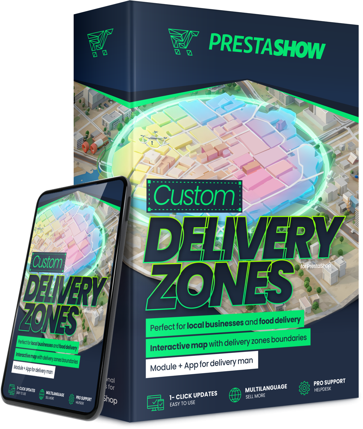 PrestaShop Own Delivery Zones + Supplier App